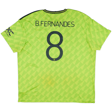 2022-23 Manchester United Third Shirt B.Fernandes #8 - 6/10 - (3XL)