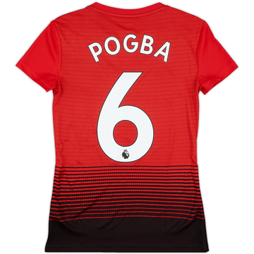 2018-19 Manchester United Home Shirt Pogba #6 (Women's XS)