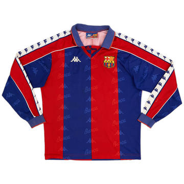 1992-95 Barcelona Home L/S Shirt - 7/10 - (S)