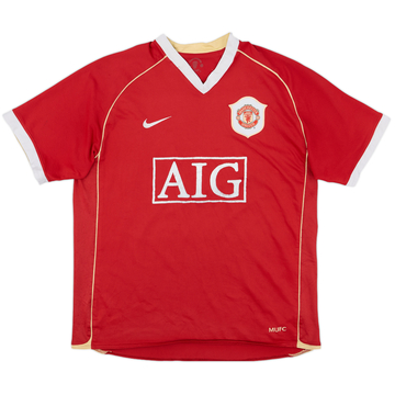 2006-07 Manchester United Home Shirt - 5/10 - (L)