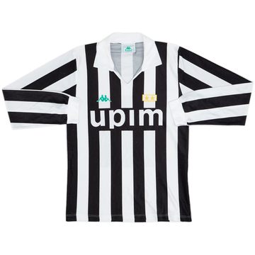 1991-92 Juventus Basic Home L/S Shirt - 8/10 - (S)