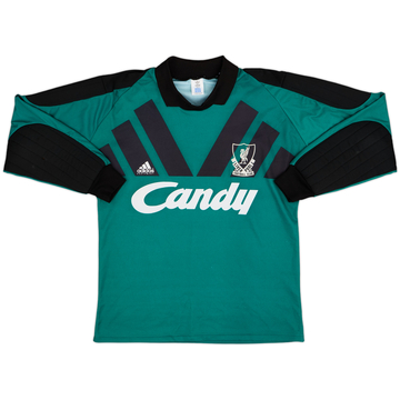 1991-92 Liverpool GK Shirt - 8/10 - (M)