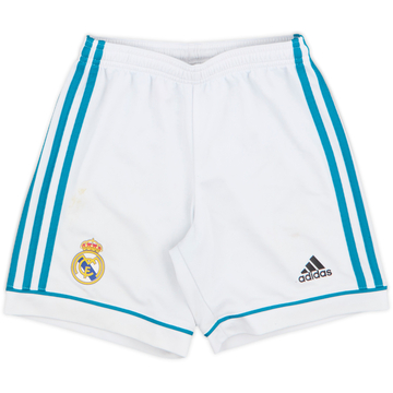 2017-18 Real Madrid Home Shorts - 4/10 - (S.Boys)