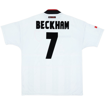 1997-99 Manchester United Away Shirt Beckham #7 - 6/10 - (XL)