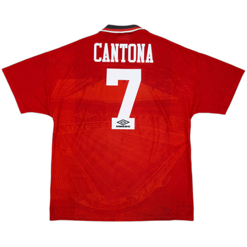 1994-96 Manchester United Home Shirt Cantona #7 - 5/10 - (XL)