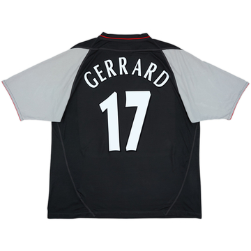 2002-04 Liverpool Away Shirt Gerrard #17 - 8/10 - (XL)