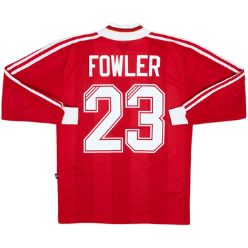 1995-96 Liverpool Home L/S Shirt Fowler #23 - 6/10 - (M)