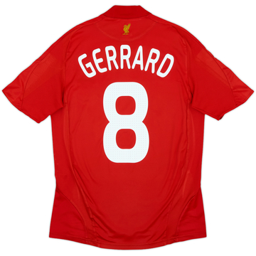 2008-10 Liverpool Home Shirt Gerrard #8 - 8/10 - (M)