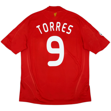 2008-10 Liverpool Home Shirt Torres #9 - 7/10 - (L)