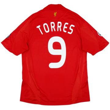 2008-10 Liverpool Home Shirt Torres #9 - 7/10 - (L)