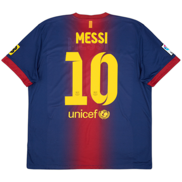 2012-13 Barcelona Home Shirt Messi #10 - 9/10 - (XL)