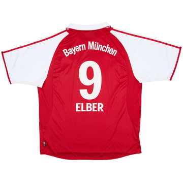 2003-04 Bayern Munich Home Shirt Elber #9 - 6/10 - (XL)