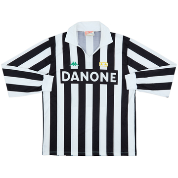 1991-92 Juventus Home Basic L/S Shirt #10 - 6/10 - (L)
