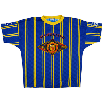 1994-96 Manchester United Umbro Training Shirt - 8/10 - (M)