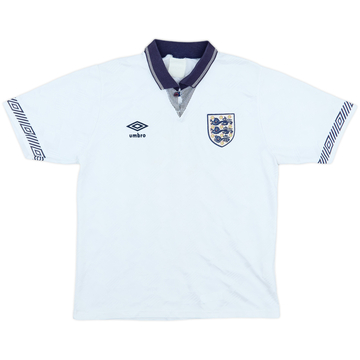 1990-92 England Home Shirt - 7/10 - (M)