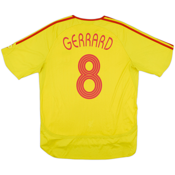2006-07 Liverpool Away Shirt Gerrard #8 - 6/10 - (L)