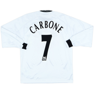 2001-02 Derby County Home L/S Shirt Carbone #7 - 5/10 - (S)