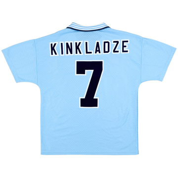 1995-97 Manchester City Home Shirt Kinkladze #7 - 7/10 - (L)