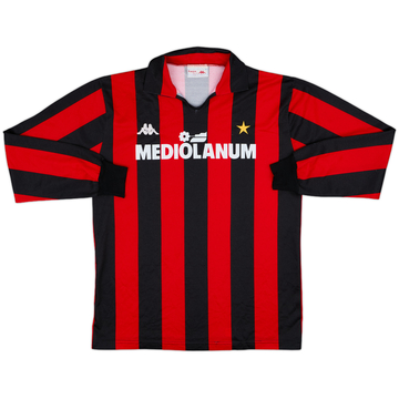 1988-89 AC Milan Home L/S Shirt - 5/10 - (M)