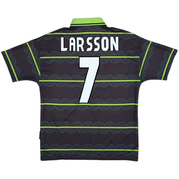 1999-00 Celtic Away Shirt Larsson #7 - 8/10 - (M)
