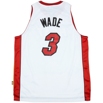 2006-10 Miami Heat Wade #3 adidas Swingman Home Jersey - 8/10 - (XL)