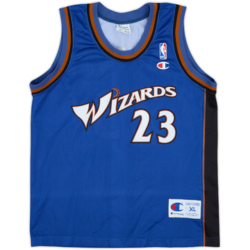 2001-03 Washington Wizards Jordan #23 Champion Away Jersey - 9/10 - (XL.Boys)