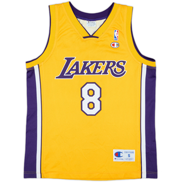 1999-06 LA Lakers Bryant #8 Champion Home Jersey - 9/10 - (S)