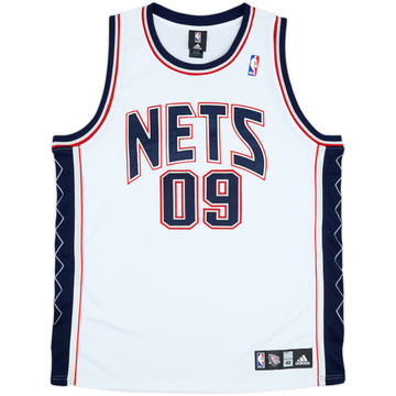 2009-10 New Jersey Nets Barclays #09 adidas Authentic Home Jersey - 8/10 - (XL)