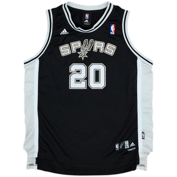2006-10 San Antonio Spurs Ginobili #20 adidas Swingman Away Jersey - 6/10 - (XL.Boys)