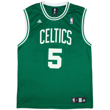2007-10 Boston Celtics Garnett #5 adidas Away Jersey - 7/10 - (L)
