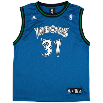 2006-07 Minnesota Timberwolves Davis #31 adidas Away Jersey - 9/10 - (L.Boys)