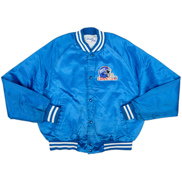 1990s New York Giants Chalk Line Satin Varsity Jacket - 7/10 - (L)