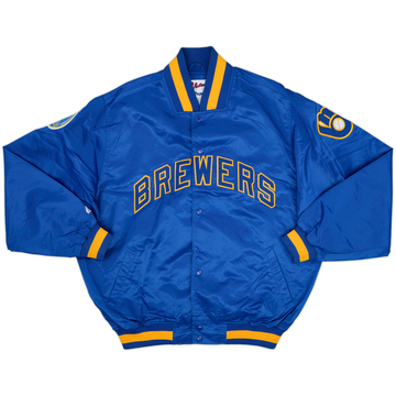 2007 Milwaukee Brewers Majestic Satin Varsity Jacket - 8/10 - (XL)