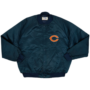 1990s Chicago Bears Chalk Line Satin Varsity Jacket - 7/10 - (XXL)