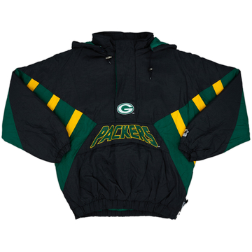 1990s Green Bay Packers Starter 1/2 Zip Rain Coat - 8/10 - (XL)
