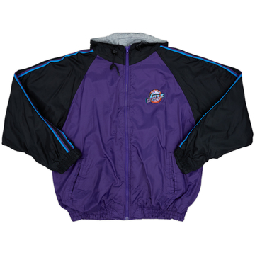 1996-00 Utah Jazz Spotlight Hooded Rain Coat - 8/10 - (XL)