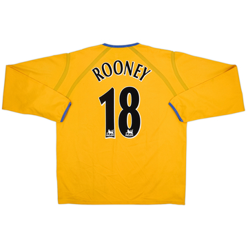 2003-04 Everton Away Shirt Rooney #18 - 8/10 - (XL)