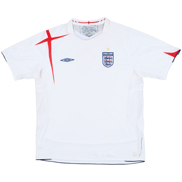 2005-07 England Home Shirt - 5/10 - (L)
