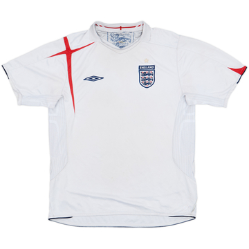 2005-07 England Home Shirt - 5/10 - (L)