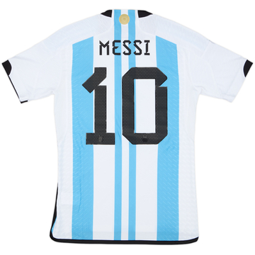 2022-23 Argentina Authentic Home 'vs France' Shirt Messi #10 (S)