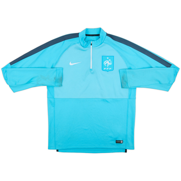 2015-16 France Nike 1/4 Zip Drill Top - 5/10 - (L)