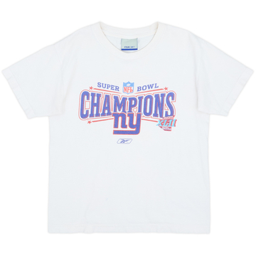 2008 New York Giants Super Bowl XLII Champions Reebok Tee - 6/10 - (M.Boys)