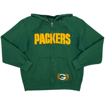 2014 Green Bay Packers Majestic Full Zip Hoodie - 8/10 - (M)