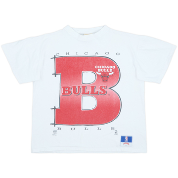 1990s Chicago Bulls Nutmeg Graphic Tee - 8/10 - (XL.Boys)