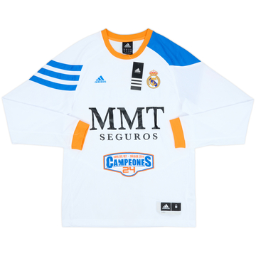 2014 Real Madrid Baloncesto Copa Del Rey Champions adidas L/S Training Tee (M)