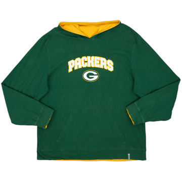 2008-11 Green Bay Packers Reebok Reversible Hooded Sweat Top - 9/10 - (XL)