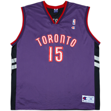 1999-02 Toronto Raptors Carter #15 Champion Away Jersey - 8/10 - (XL)