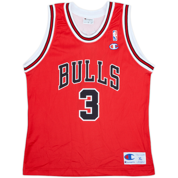 2001-06 Chicago Bulls Chandler #3 Champion Away Jersey - 9/10 - (XL.Boys)