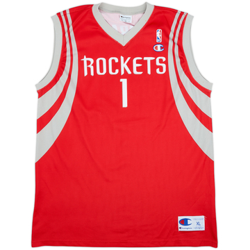 2004-10 Houston Rockets McGrady #1 Champion Away Jersey - 8/10 - (XL)