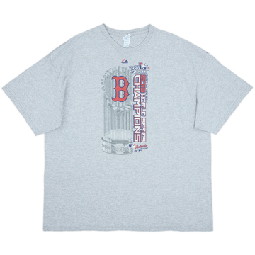 2013 Boston Red Sox World Series Champions Majestic Tee - 8/10 - (XXL)